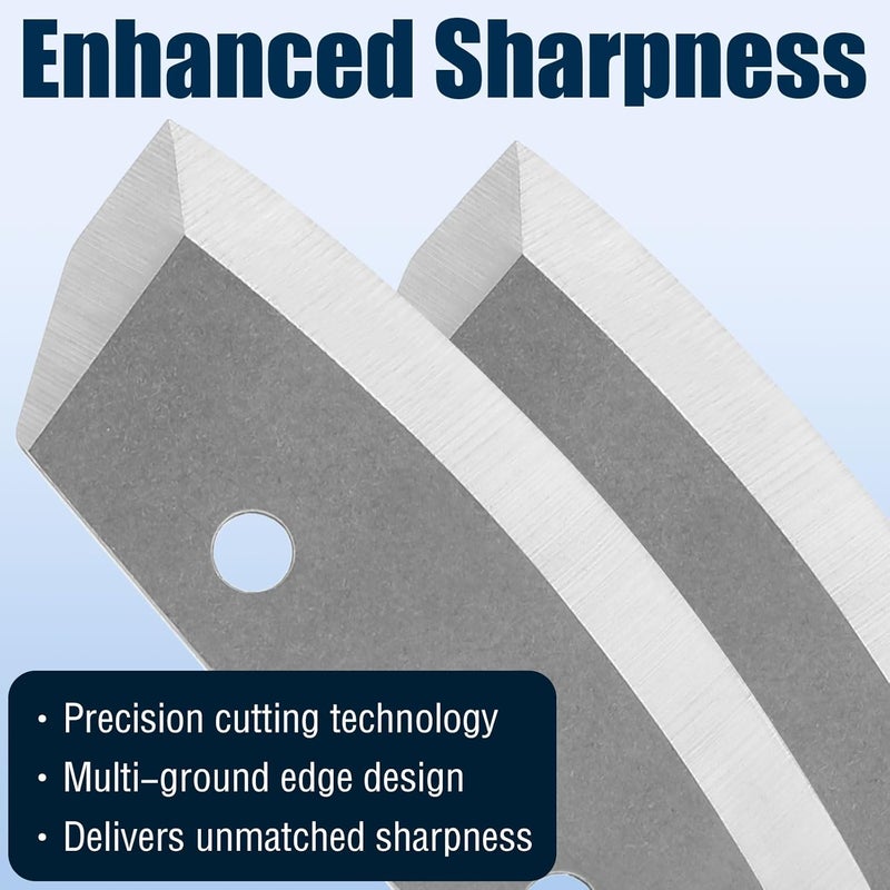 Shahn 8 inch Ice Augers Turbo Replacement Blades Compatible with Eskimo All 8-inch E40 Electric Auger bits, Stainless Steel - Image 5